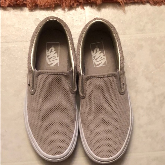 blush colored slip on sneakers